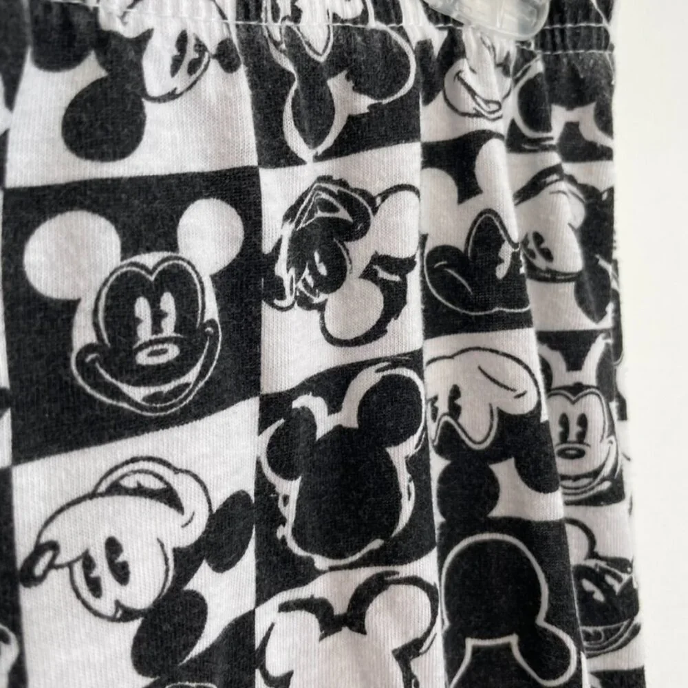 DISNEY x JERRY LEIGH Mickey Mouse Checker Print Lounge Pajama Pant Checkered JRS - Picture 8 of 16